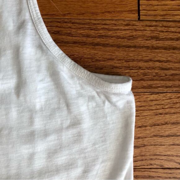 NWT MADEWELL MWL Long Racerback White Cotton Tank Women’s Size M - Picture 6 of 11